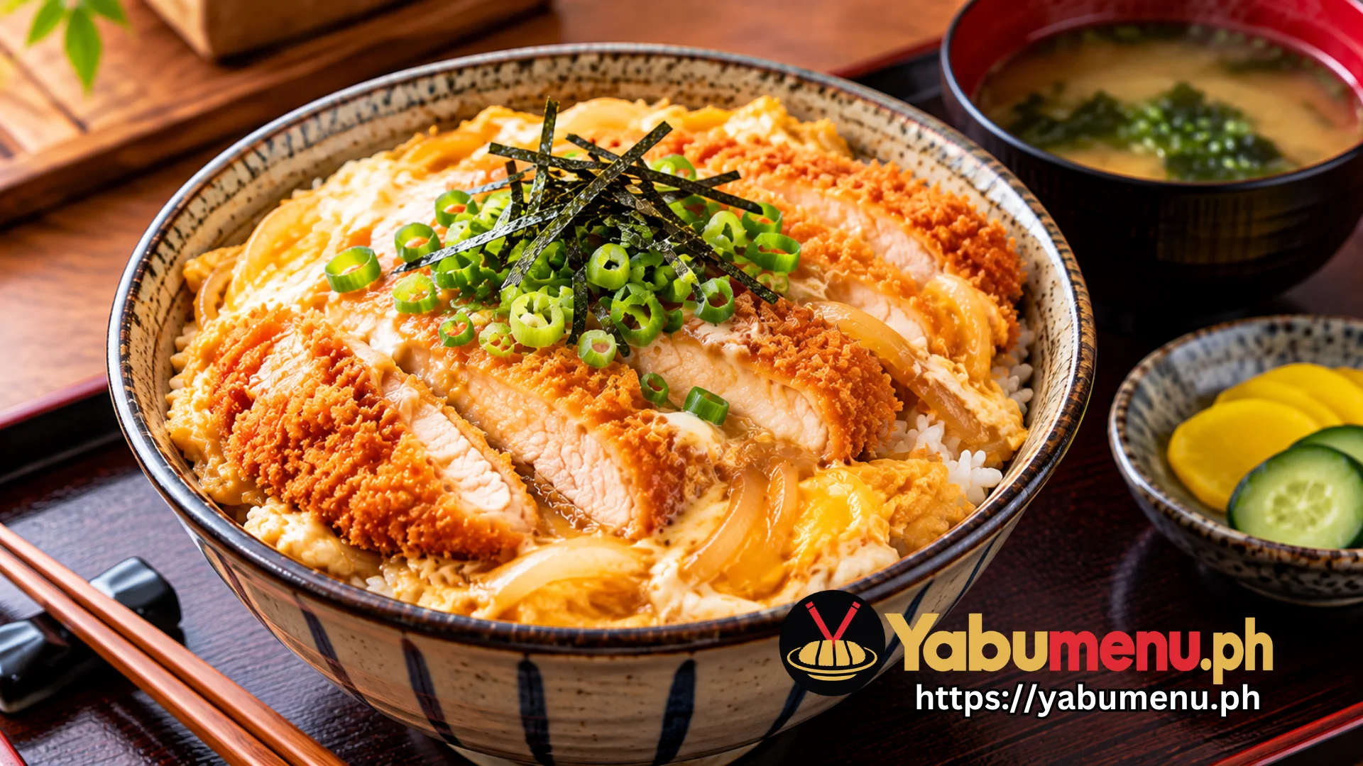 Chicken Katsudon with Egg and Japanese Rice