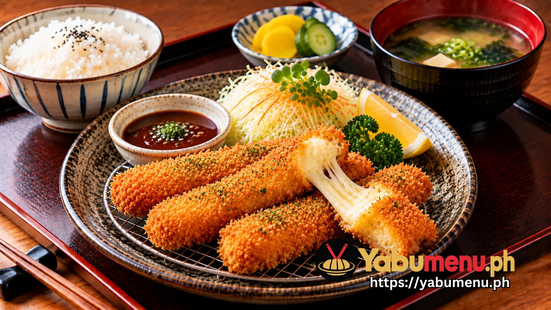 Crispy Japanese Mozzarella Katsu Sticks with Cheese