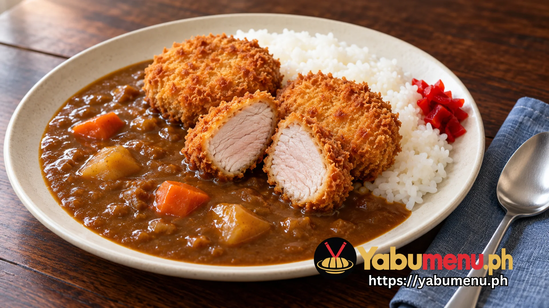 Hire Katsu Curry with crispy pork tenderloin and rice